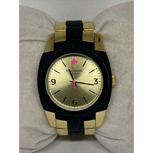 Kate Spade New York Skyline 1YRU0161 Women Gold/Black Band Analog Watch MP563 - Picture 3 of 12